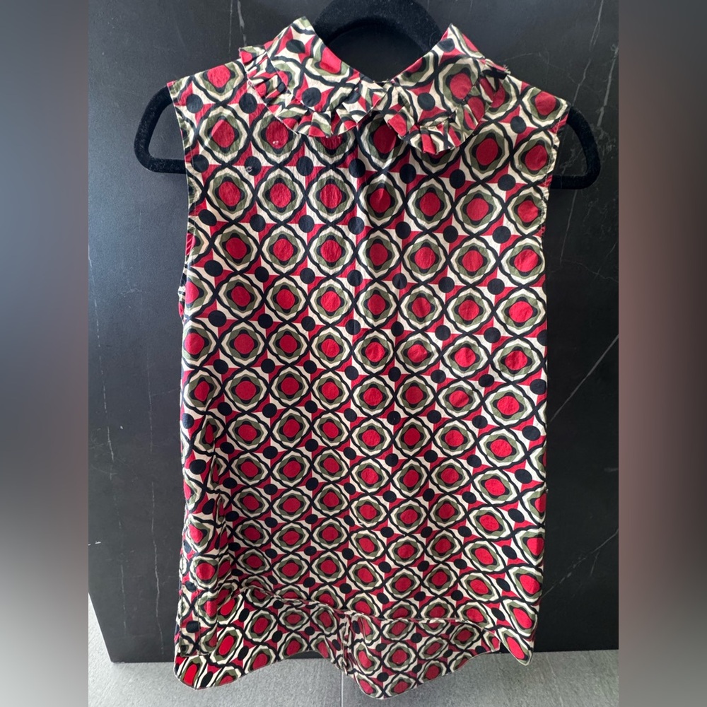 Marni Vintage 2011 scalloped‎ neck tunic